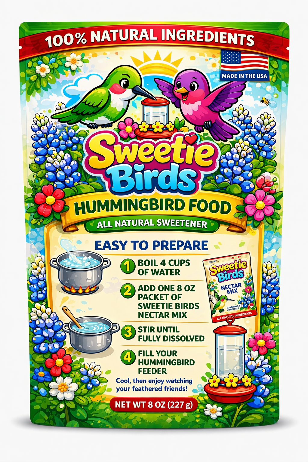 Hummingbird nectar mix 8 oz.